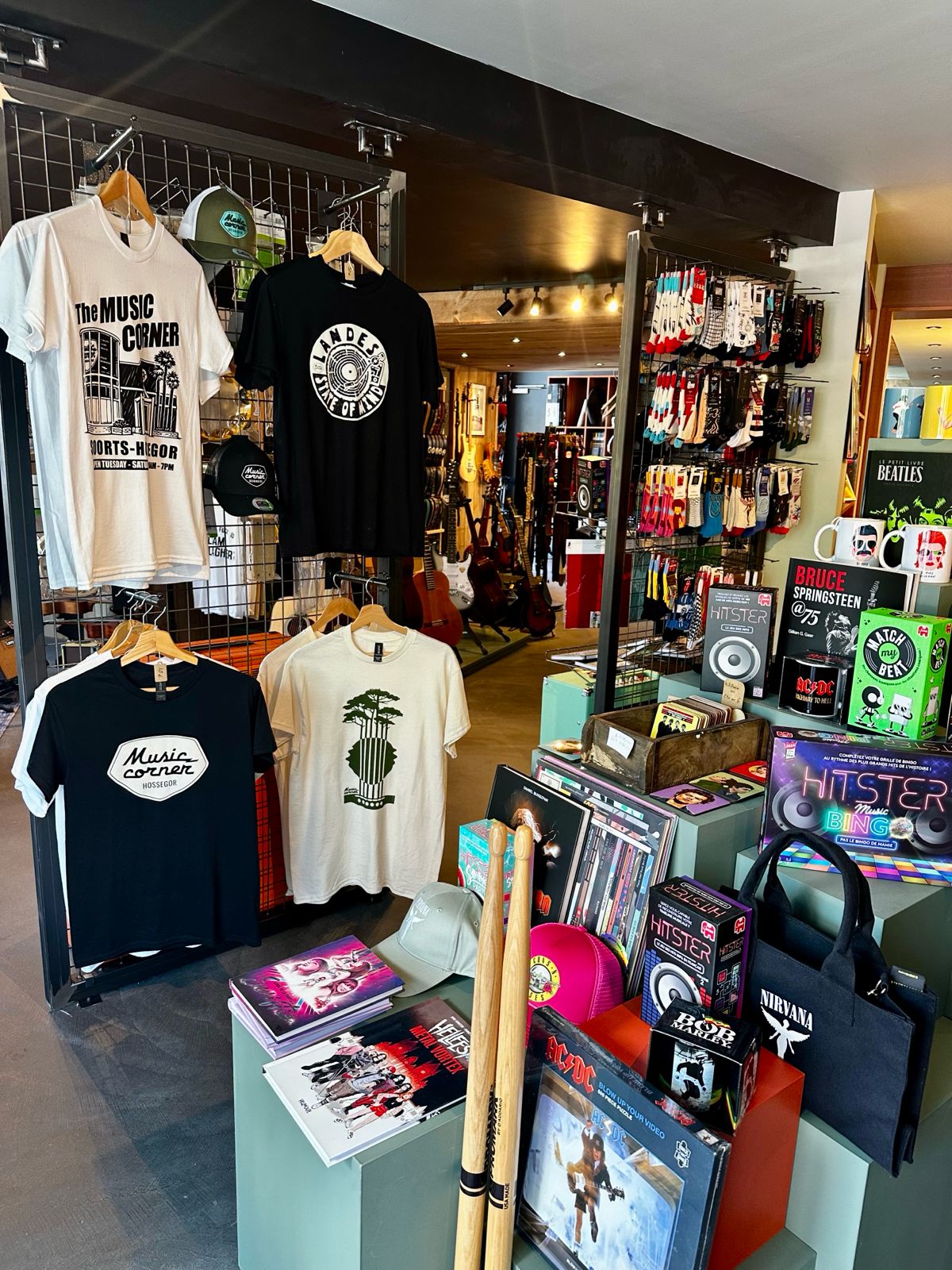 T-shirts and music merch
